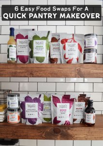 Assorted Wildly Organic food products displayed for a pantry makeover