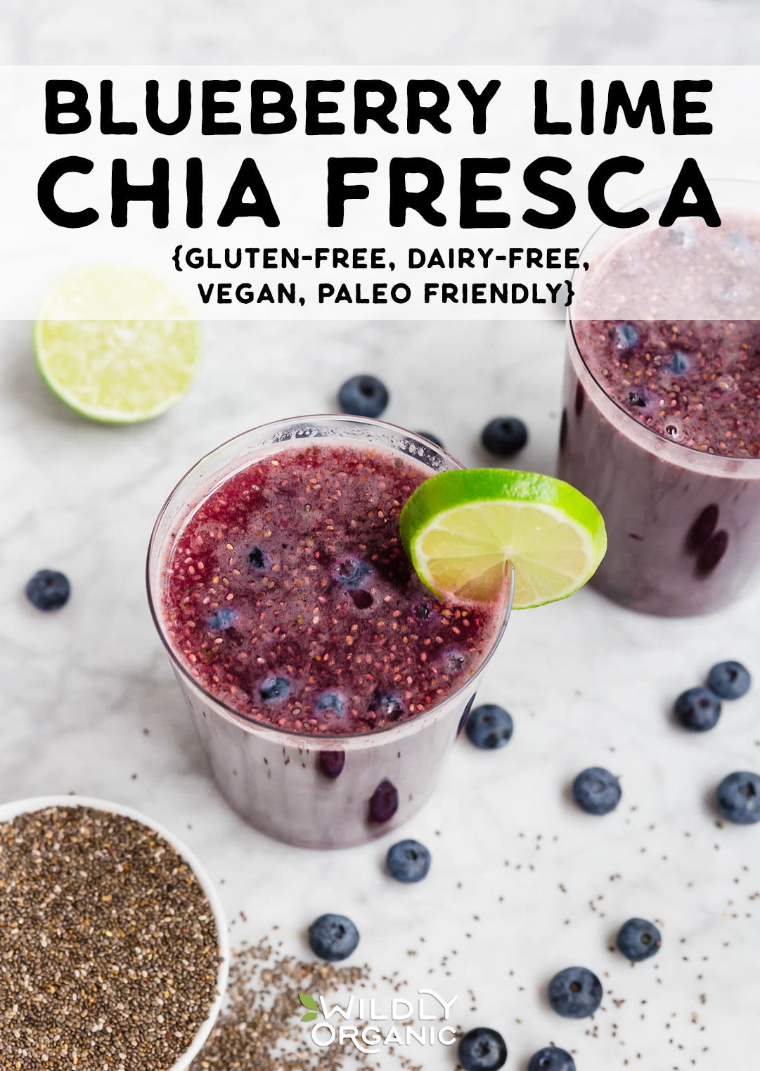Blueberry Lime Chia Fresca: A refreshing, hydrating drink with fruit and chia seeds, perfect for energy and cooling down.