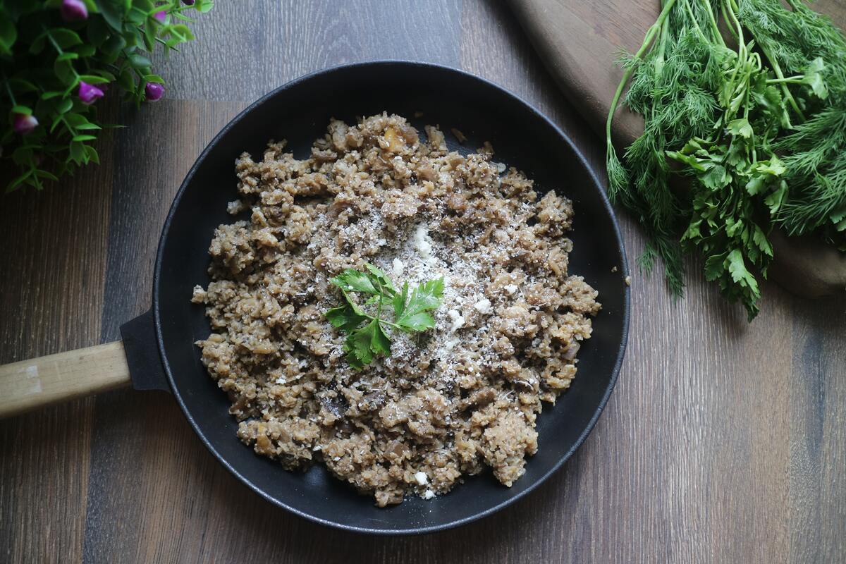 Keto food on a pan