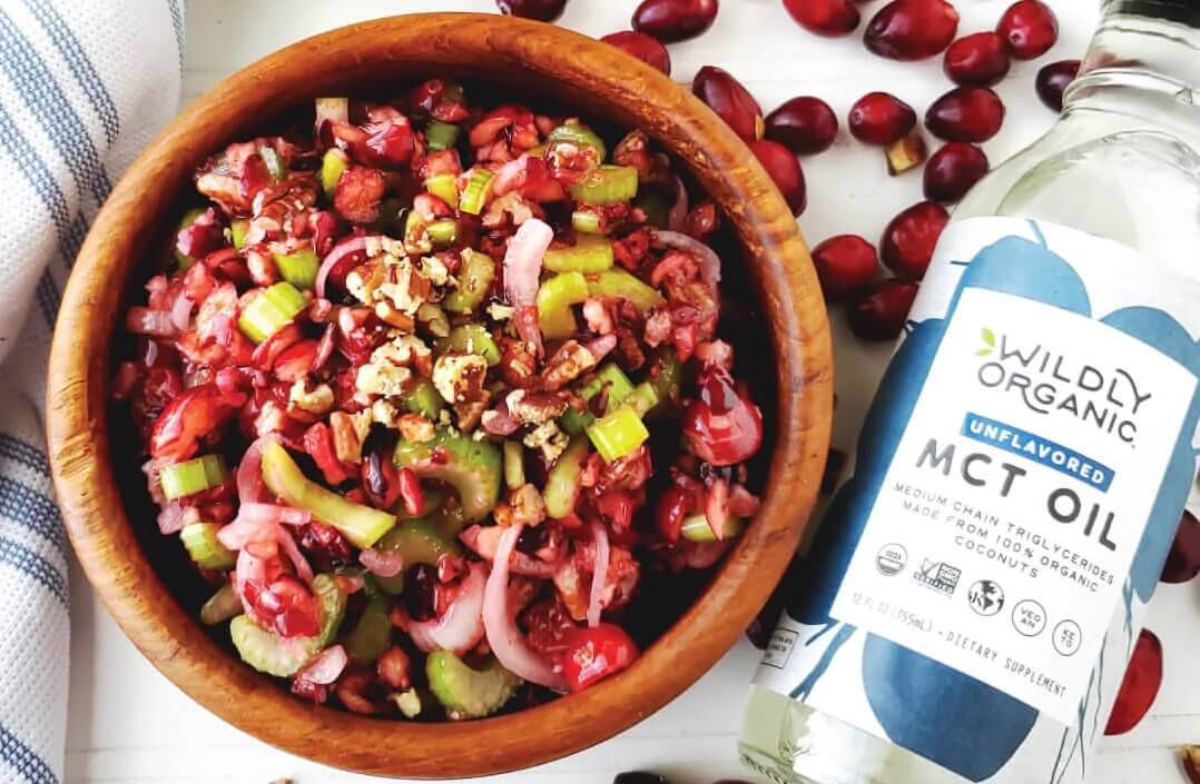 Keto Fresh Cranberry Salad by Wildly Organic