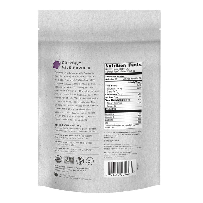 Organic Coconut Milk Powder | Non-Dairy