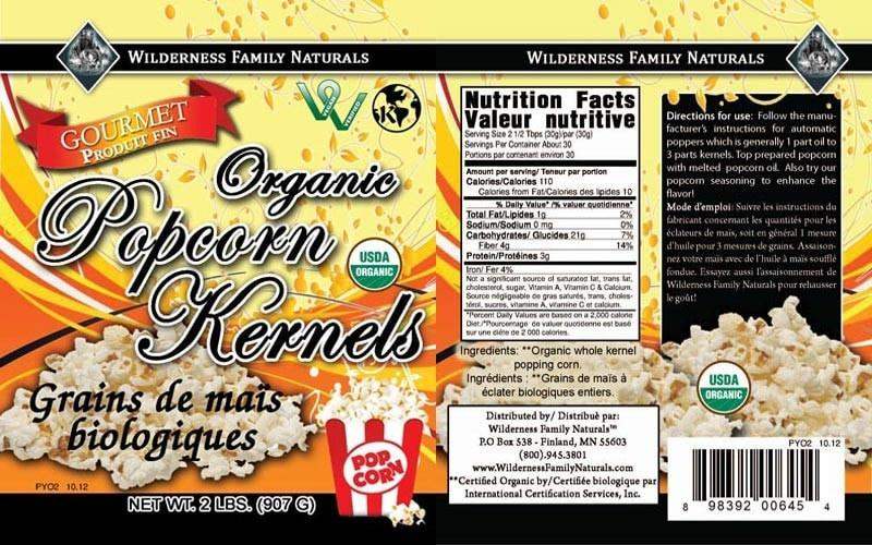 Organic Popcorn Kernels