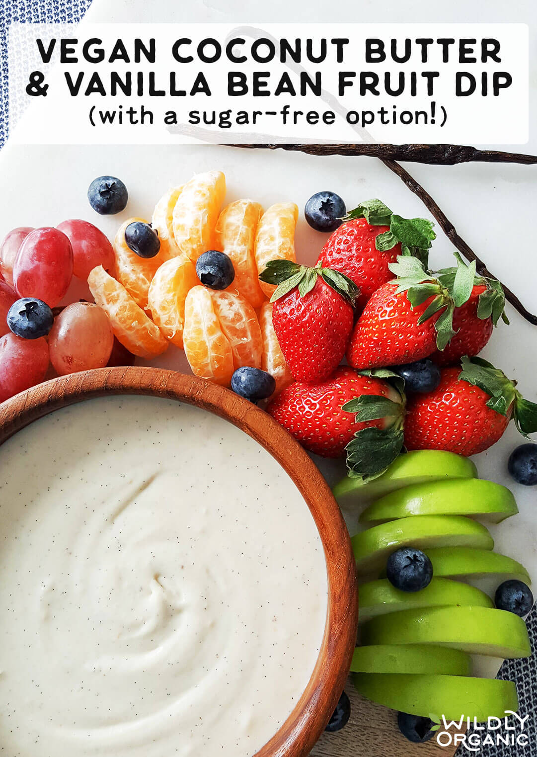 Vegan Coconut Butter & Vanilla Bean Fruit Dip