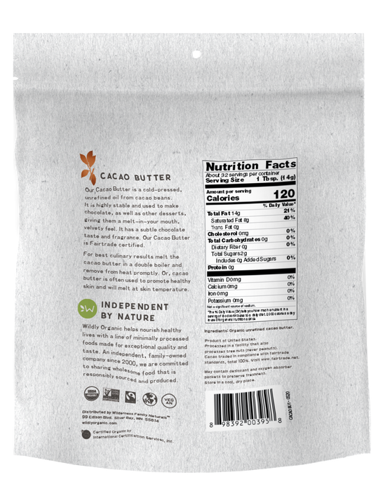 Cacao Butter | Organic | Raw