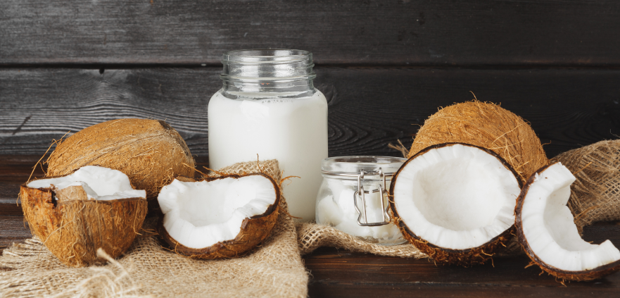 Coconuts and centrifuge extracted coconut oil